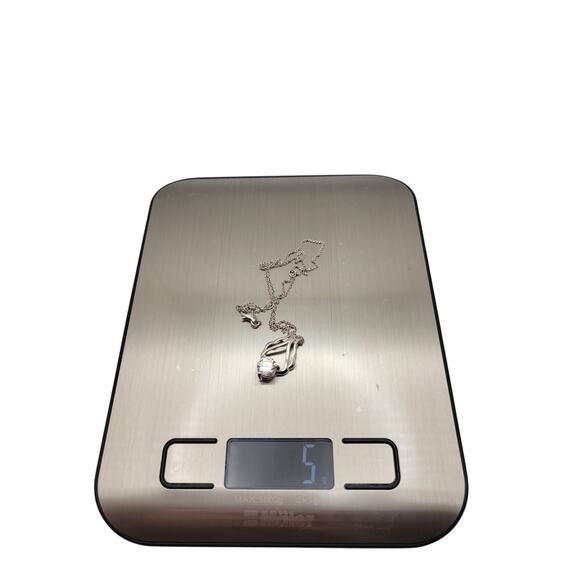 925 CZ Pendant Necklace - Picture 6 of 6